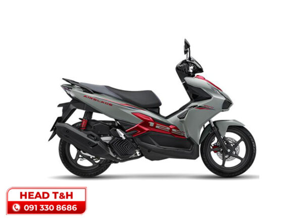 Honda Airblade 2025 bản thể thao màu xám đỏ đen