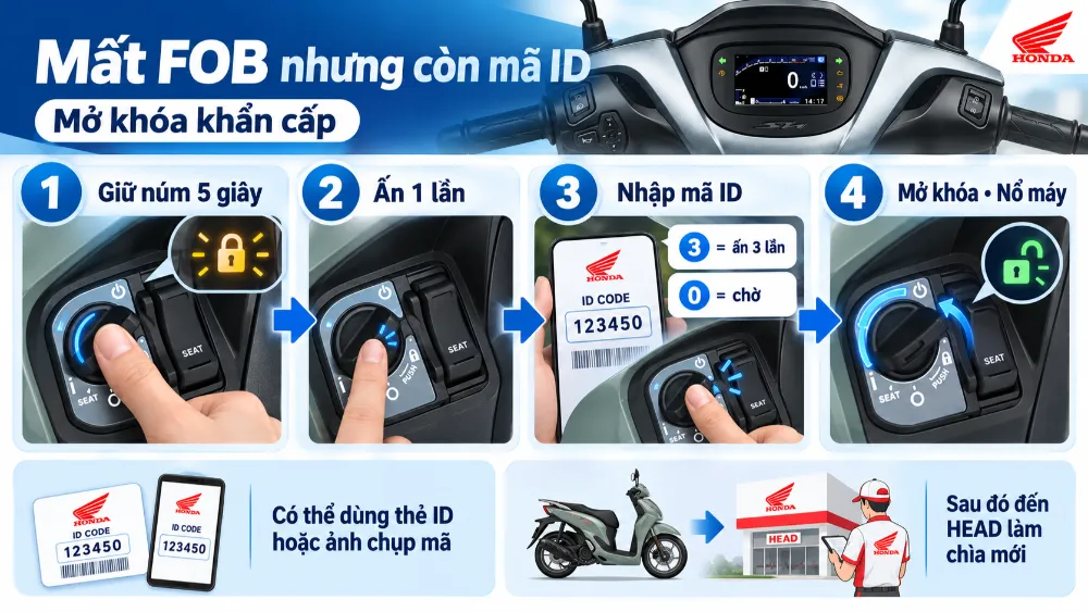 Mở khóa khẩn cấp bằng mã ID