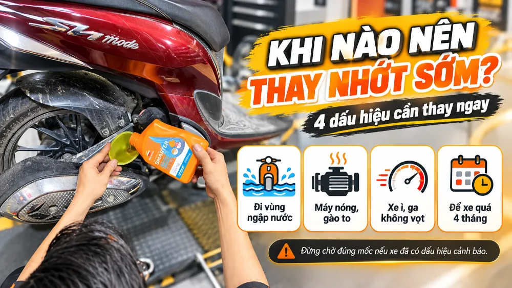 Khi nào nên thay nhớt sớm dù chưa đến mốc